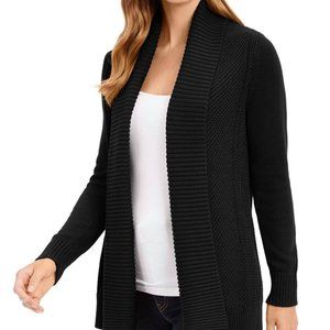 Charter Club Shawl-Collar Open-Front Cardigan